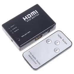 Mini 3 порты и разъёмы HDMI коммутатор Splitter 1080P HD видео + ИК пульт дистанционного управления