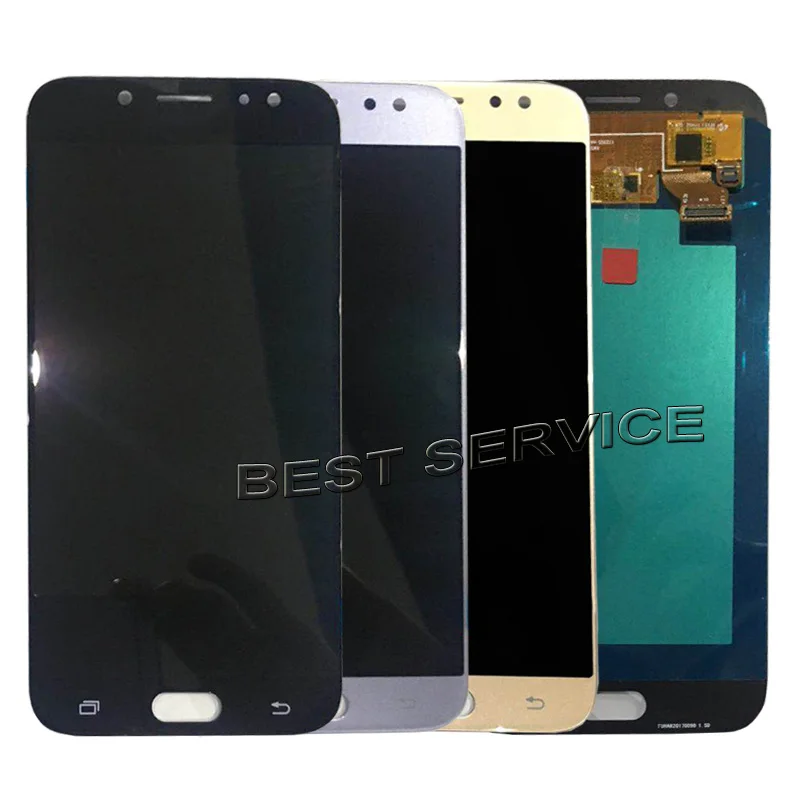 10pcs Super OLED LCD For Samsung for Galaxy J7 pro 2017 J730 Display with Touch Screen Digitizer Assembly Replacement | Мобильные