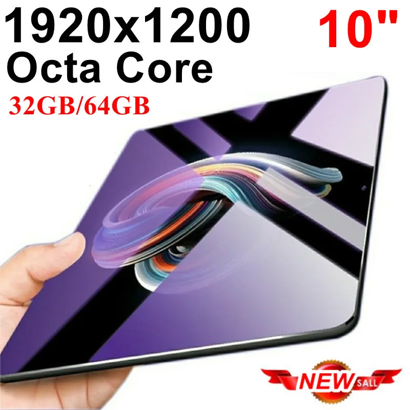 

IPS Tablet Octa core 10 Inch 32GB/64GB 2 in1 Tablet with phone Ful HD 1920x1200 Tablet PC Google Play Android 7.0 Nougat 10 10.1
