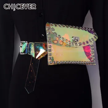 

CHICEVER PU Leather Female Belts With Bags For Women Cummerbunds 2020 Spring Summer Casual Women's Belt Fashion New