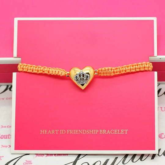 

Boshuolin Juicy Concise Fashion Golden Love Small An Crown Weave Can Adjust Bracelet Hand Rope