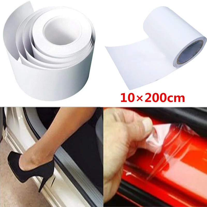 Anti-Scratch 2m*10cm Clear Film Vinyl Car Door Sill Edge Paint Protector