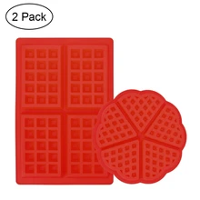 2 шт. набор пластиковых печенья вафельные силиконовые сахарная форма красный кристалл в форме сердца DIY выпечки Кондитерские наборы для десерта для торта конфеты шоколада