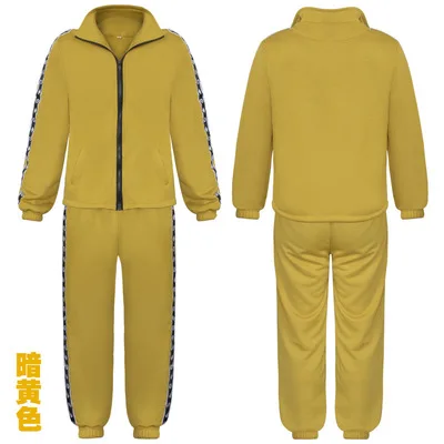  2018 PUBG Playerunknown Battle Fields Cosplay Little yellow blouse pants suit Battle character unif