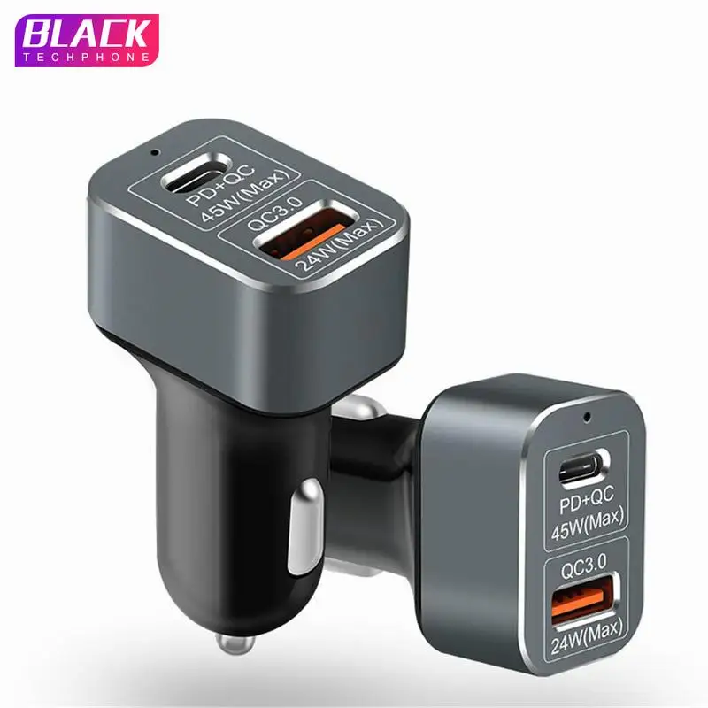 

USB-C PD Charger 69W PD+QC3.0 Fast Car Charger Quick Charge 3.0 Adapter For iPhone X /8 Plus /Xiaomi Mi6 /Mi5S Plus /HUAWEI P9+