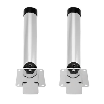 

2x Exceptional Stainless Steel Fishing Rod Holder Rack Removable Slide Mount For Boats Fishing Yacht Fishing Kayak Fishing