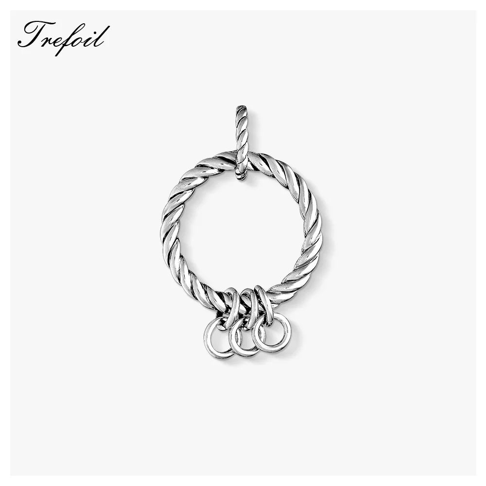 

Pendant Charm Carrier Cord Look, Fashion Jewelry 925 Sterling Silver Punk Gift For Women Men Fit Necklace 2018 New