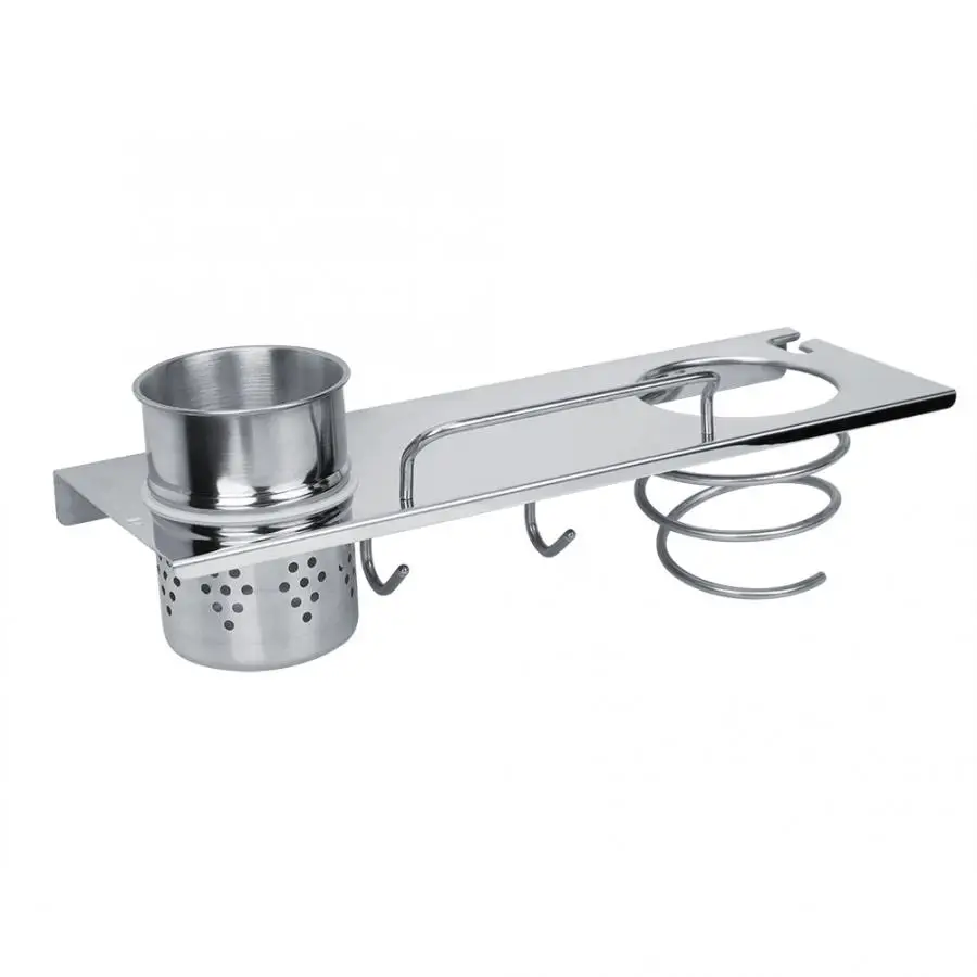 

Stainless Steel Storage Rack Organizer Wall Mounted Storage Shelf for Hair Dryer Toothbrush Cosmetics Bathroom shower shelf