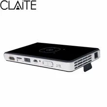 CLAITE DLP100WM DLP мини-проектор светодиодный проектор 2000 лм Android 4,4 поддержка 1080P 10-100 дюймов экран портативный