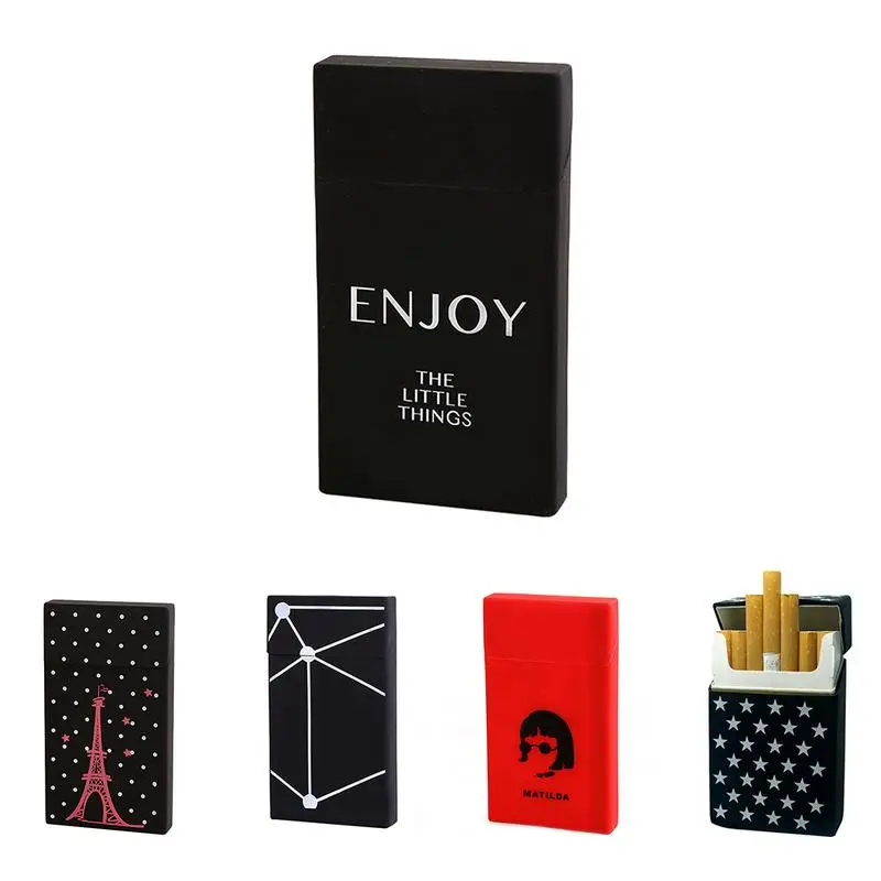 

Fashion Men's And Women's Silicone Pocket Cigarette Bag Set Gift Cigarette Boxes Waterproof Oil Proof Durable