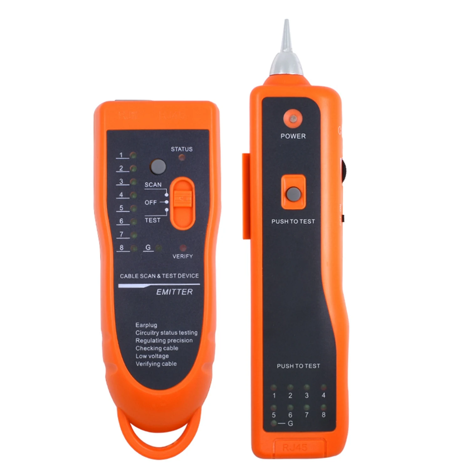 Utp Stp Cat5 Cat6 Rj45 Lan شبكة الكابل اختبار خط مكتشف Rj11 سلك الهاتف المقتفي الراسم تشخيص لهجة كيت Xq-350