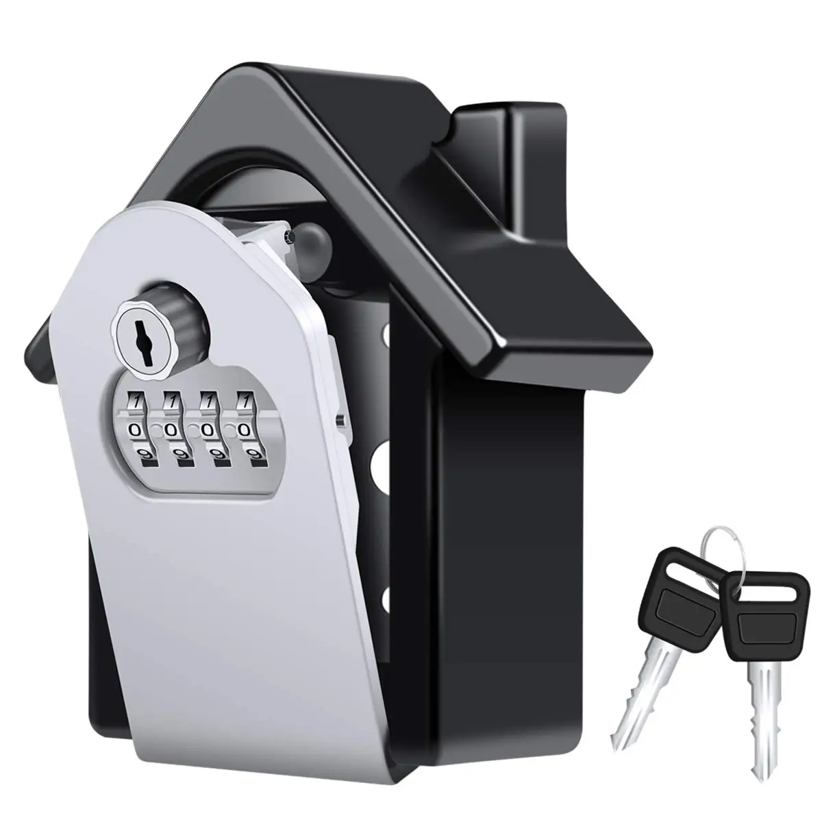 

Key Lock Box Wall-Mounted Combination Key Security Storage Lock Box Emergency Key To Prevent Forgetting