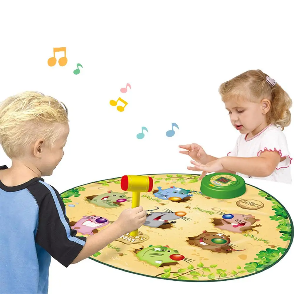 

Baby Toy Whac A Mole Game Dance Play Mat Puzzle Music Pad Educational Puzzle Carpet With Dancing