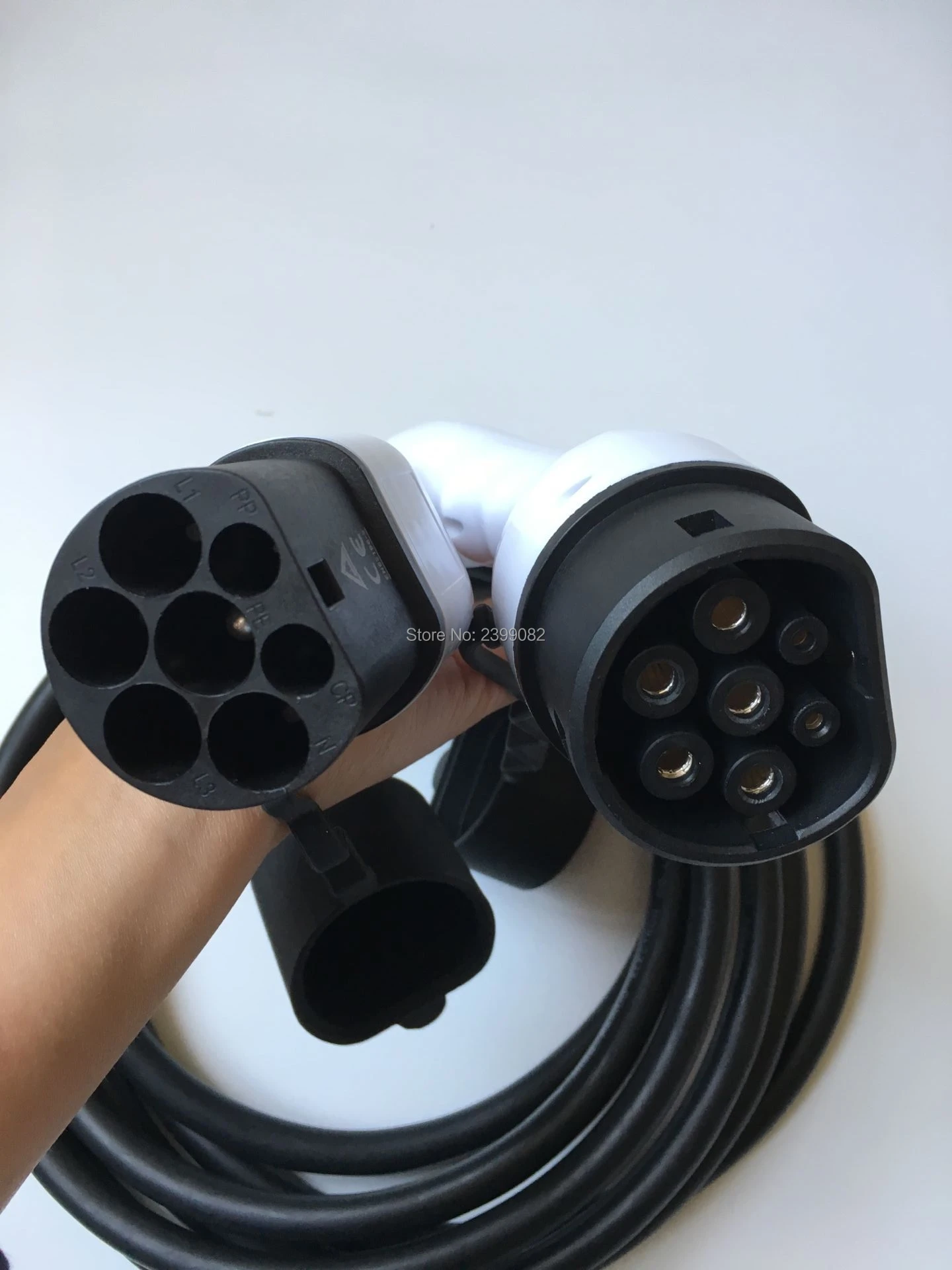ZWET 32Amp Type 2 to EV зарядный кабель 5 м Тип Female Male IEC62196 Электрический автомобильный