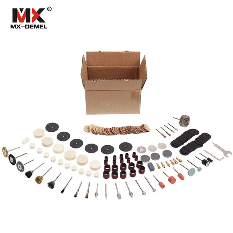 

MX-DEMEL 264 pcs/set for Dremel Rotary Tool Accessory Set Fits for Dremel Drill Grinding Polishing Dremel Accessories