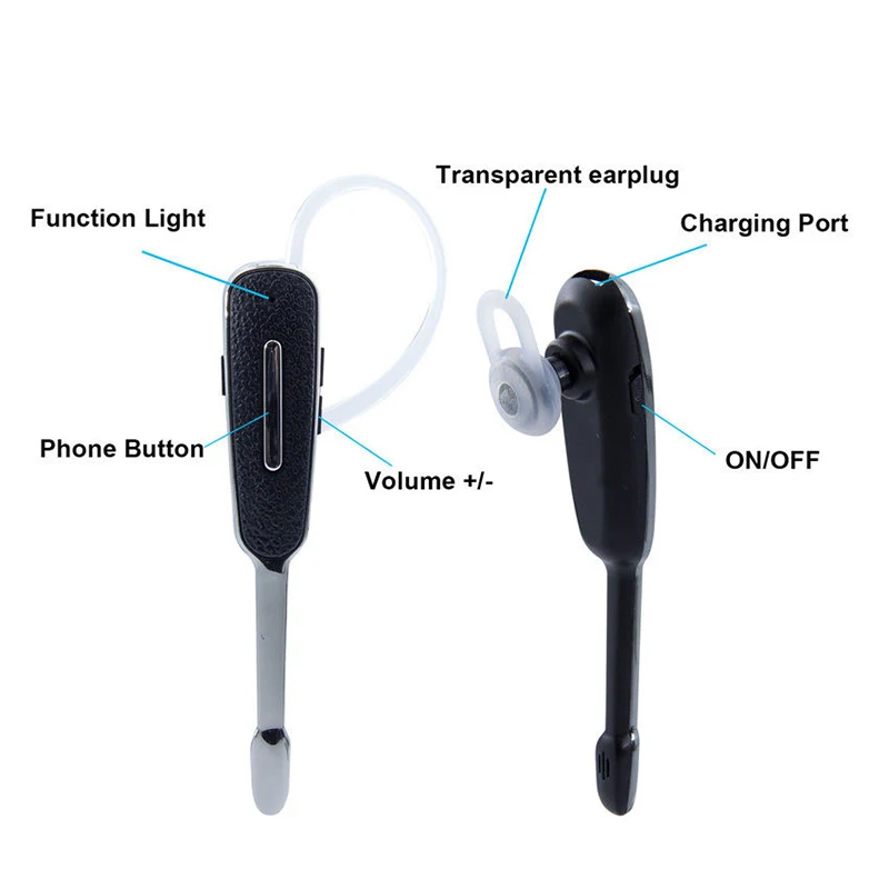 Мини Bluetooth Беспроводные спортивные стерео наушники с шумоподавлением кожаные бизнес наушники с микрофоном для Iphone Android телефон драйвер Спорт