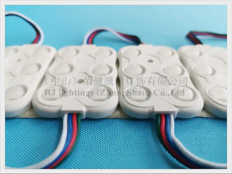 SMD 5050 RGB светодиодный модуль ввода для буква DC12V 65 мм* 40 мм* 8 мм SMD5050 6 светодиодный 1,44 Вт 120lm RGB CE