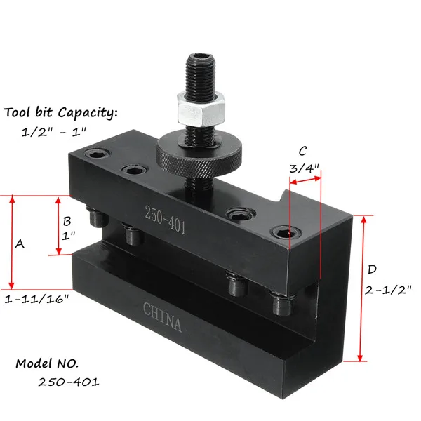 

250-401 CNC Lathe Tool Holder Quick Change Tool Post Cutter Holder Screw Kit Set Boring Bar Turning Facing Holder Wrench