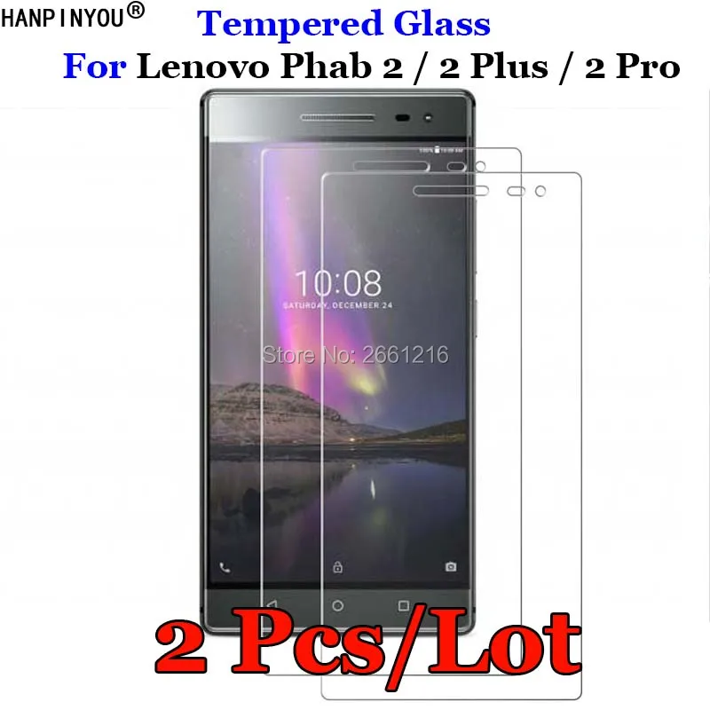 

2 Pcs/Lot For Lenovo Phab2 Tempered Glass 9H 2.5D Premium Screen Protector Film For Lenovo Phab 2 Plus Pro 6.4"