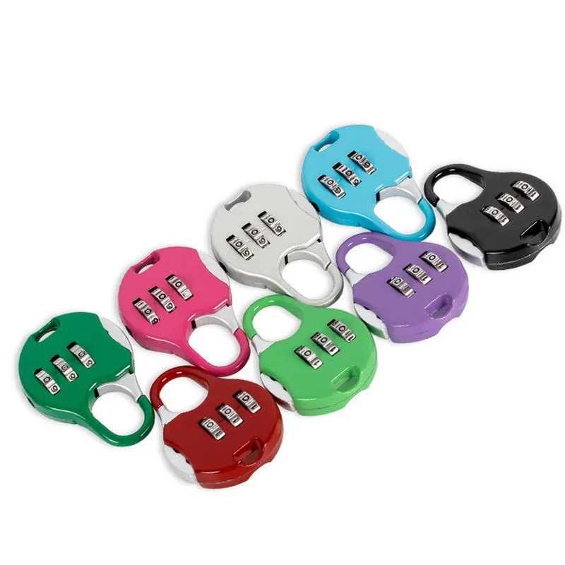 

Outdoor travel anti-theft backpack password lock,Various styles Zinc alloy small padlock,combination safe Gourd lock,J18398