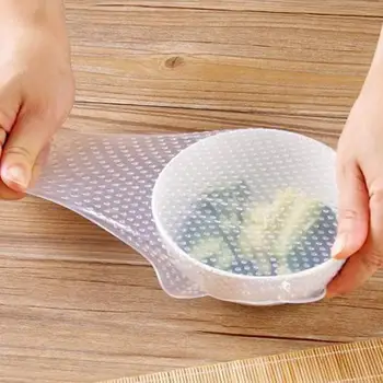 

16*16cm/19*19cm Silicone Bowl Covers Food Fresh Keeping Wrap Reusable Wrap Seal Lid Cover Stretch Vacuum Food Wrap Kitchen tool