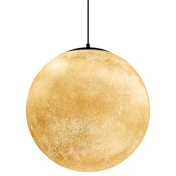 

Nordic LED Moon Resin Pendant Lamp Ball Modern LED Pendant Light Restaurant Bedroom Living Room Dining Decoration Lighting Avize