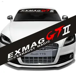 Автомобиль спереди стикер для лобового стекла RS * R EXMAG GT2 Стикеры Светоотражающая наклейка персонализированные автомобиль-Стайлинг