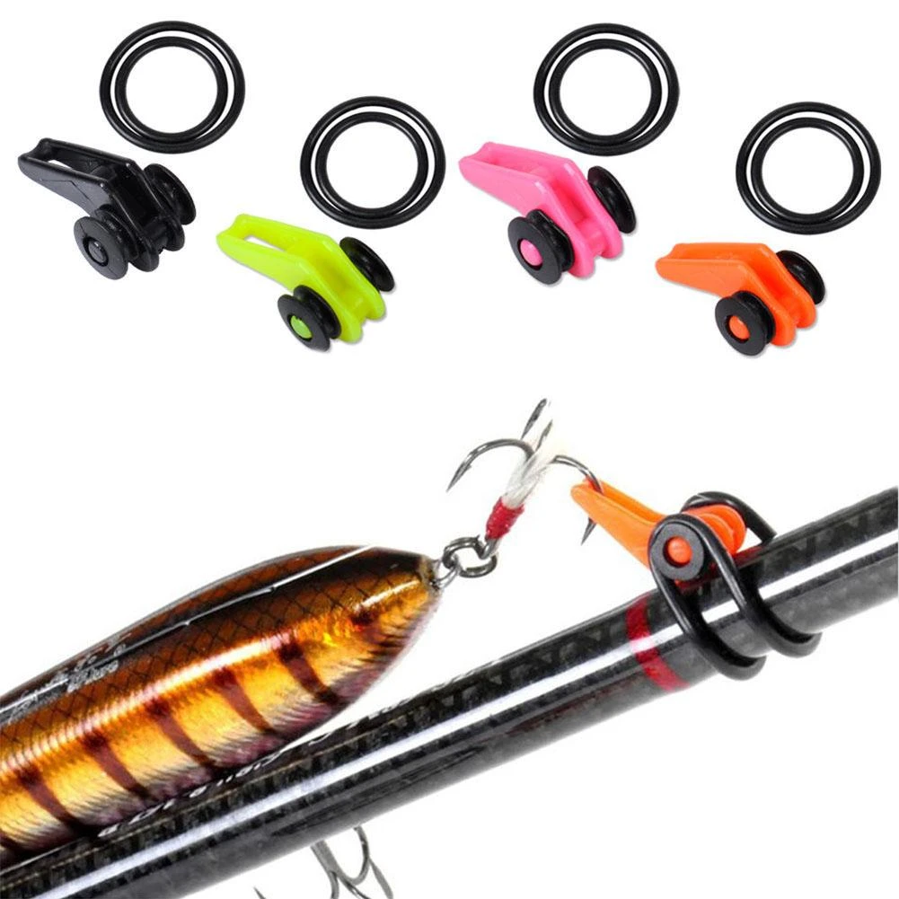 New 1 pcs Fishing Rod Easy Secure Hook Keepers Holder Lures Jig Safe Adjustable