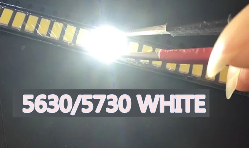 5630/5730-CW/WW 0.5W-150Ma 50-55lm 6500K White Light SMD 5730 5630 LED Warm diodes (3.2~3.4V) 200PCS | Лампы и освещение