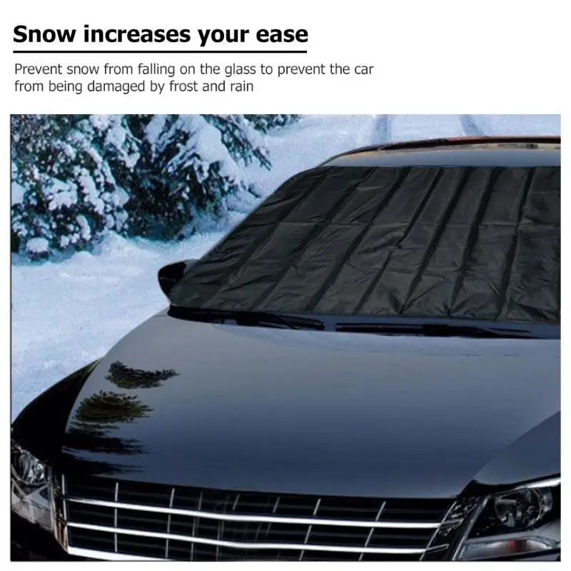

Car Windshield Snow Cover Ice Shield Protector Front Rear Windscreen Exterior Protection Snow Blocked Protector Sun Shade Covers