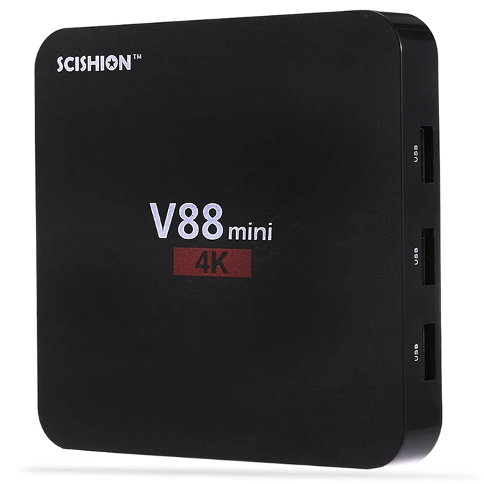 

SCISHION V88 Mini TV Box 1GB 8GB RK3229 4 Core Android 6.0 HDMI 1.4 2.4GHz WiFi H.265 Media Player Set-top Box