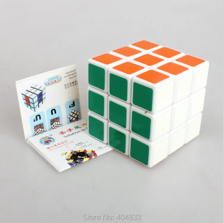 Shengshou Ветер 3x3 белый/черный куб Cubo Magico развивающая игрушка X'mas идея подарка