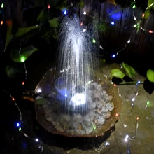 Садовый декор фонтан 10 в 5 Вт Солнечный Бесщеточный Водяной насос встроенный аккумулятор фонтан с погружным насосом 200L/H лифт 150 см