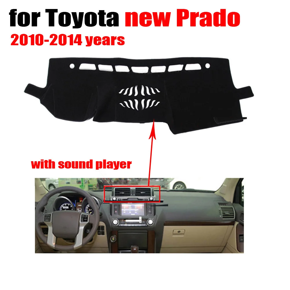Car dashboard cover mat for TOYOTA New PRADO High configuration 2010-2014 Left hand drive dashmat pad dash accessories | Автомобили и