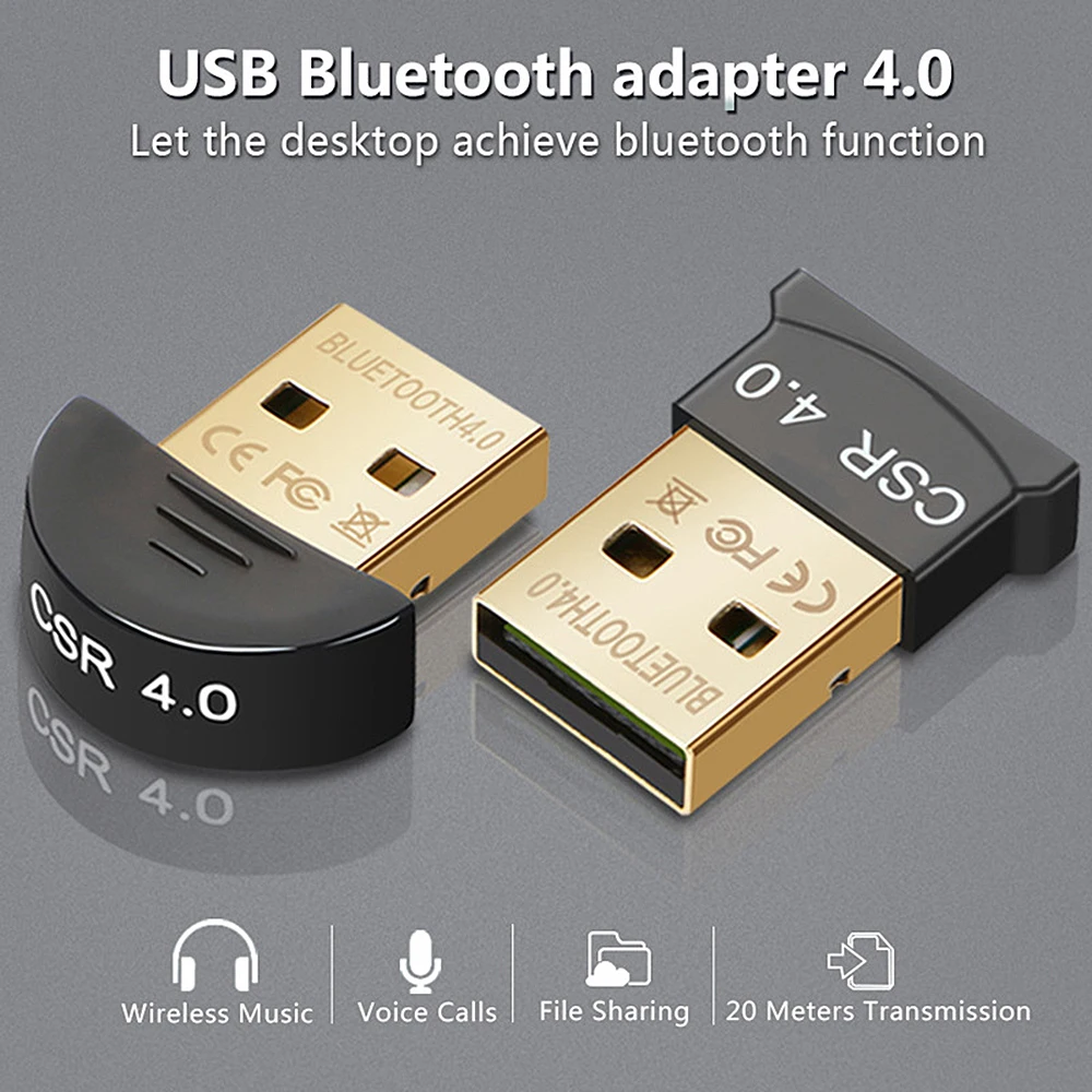 Bluetooth адаптер USB ключ для компьютера PC беспроводная мышь, Bluetooth, динамик 4,0 музыкальный приемник USB Bluetooth адаптер