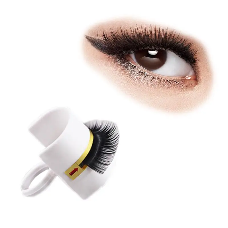 

New Design Eyelash Extension Glue Ring Adhesive Stand Base Durable False Lashes Grafting Holder False Eye Pallet Tray Tool