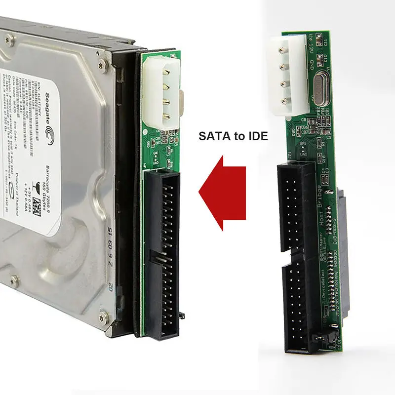 Адаптер Ide от 7 до 15 штырьков 2 5 Sata Female 3 дюйма конвертер Male 40 Pin Port для Ata 133 100 Hdd серия