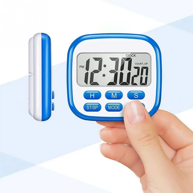 

portable Loud Sound Timer Tools Stopwatch Clock Alarm Timing Count Down Home Kitchen use LCD display