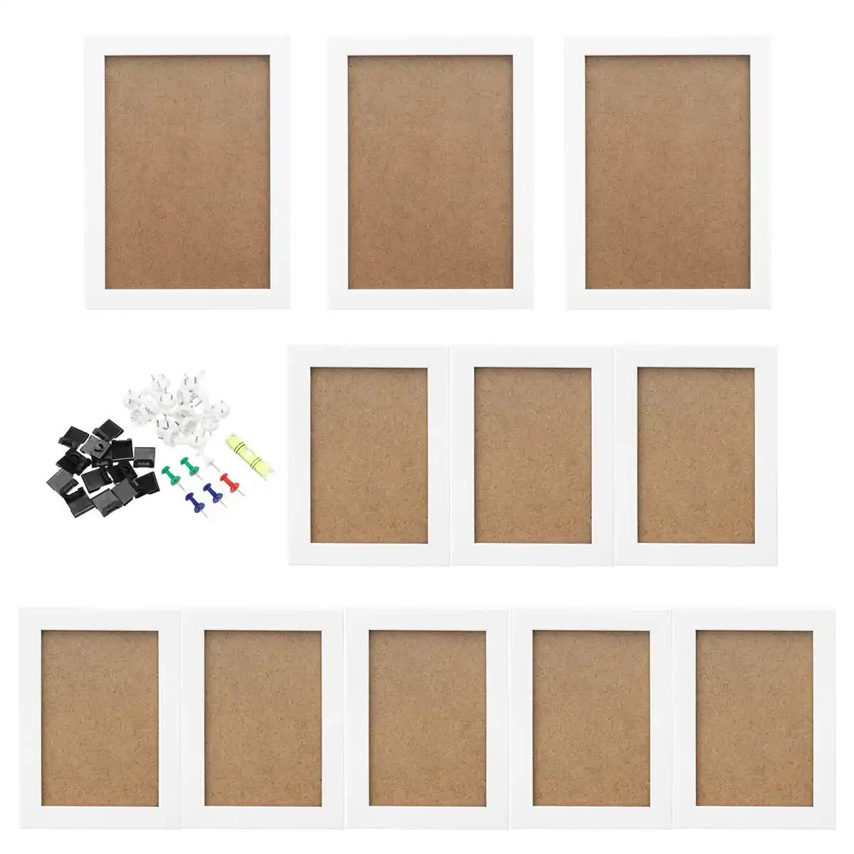 

11Pcs 5 7 Combination Wall Photo Frame DIY Hanging Picture Album Display Party Wedding Home Decoration 7 Colors