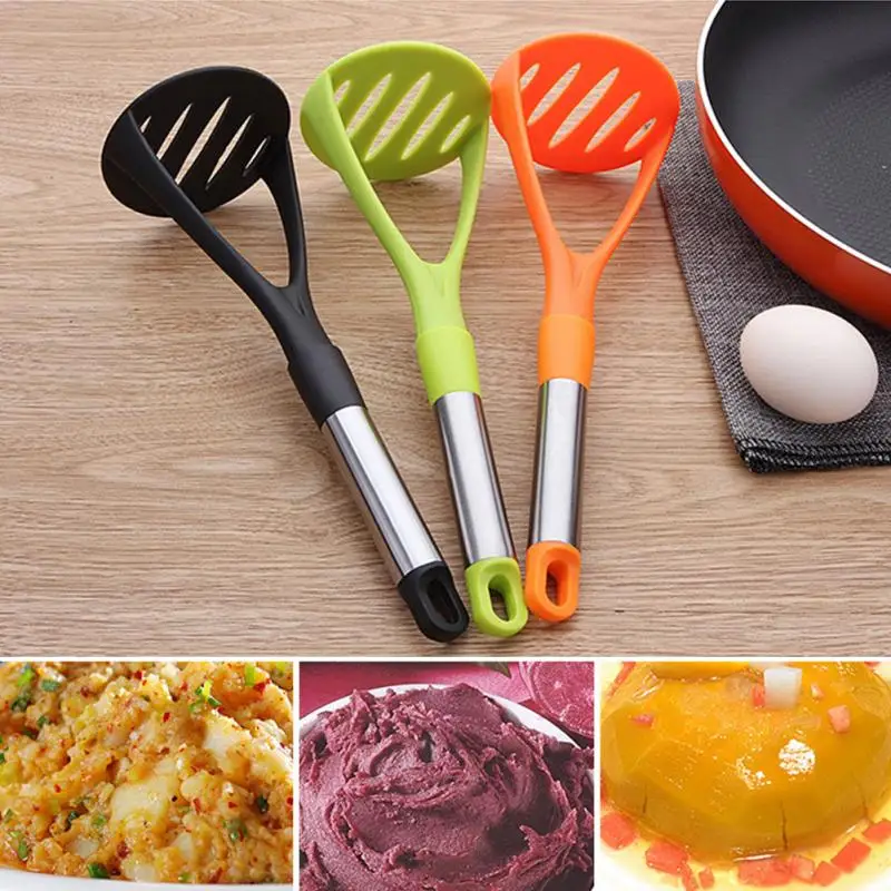 

Potato Masher Plastic Push Kitchen Accessories Sweet Potato Making Tools Fruit Vegetable Kitchen Tools #22