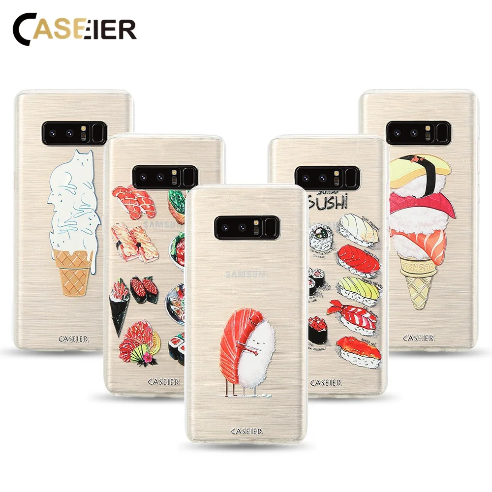 CASEIER чехол для телефона Samsung Galaxy S6 S7 Edge S8 Plus Note 8 мягкие ТПУ супер тонкие красивые