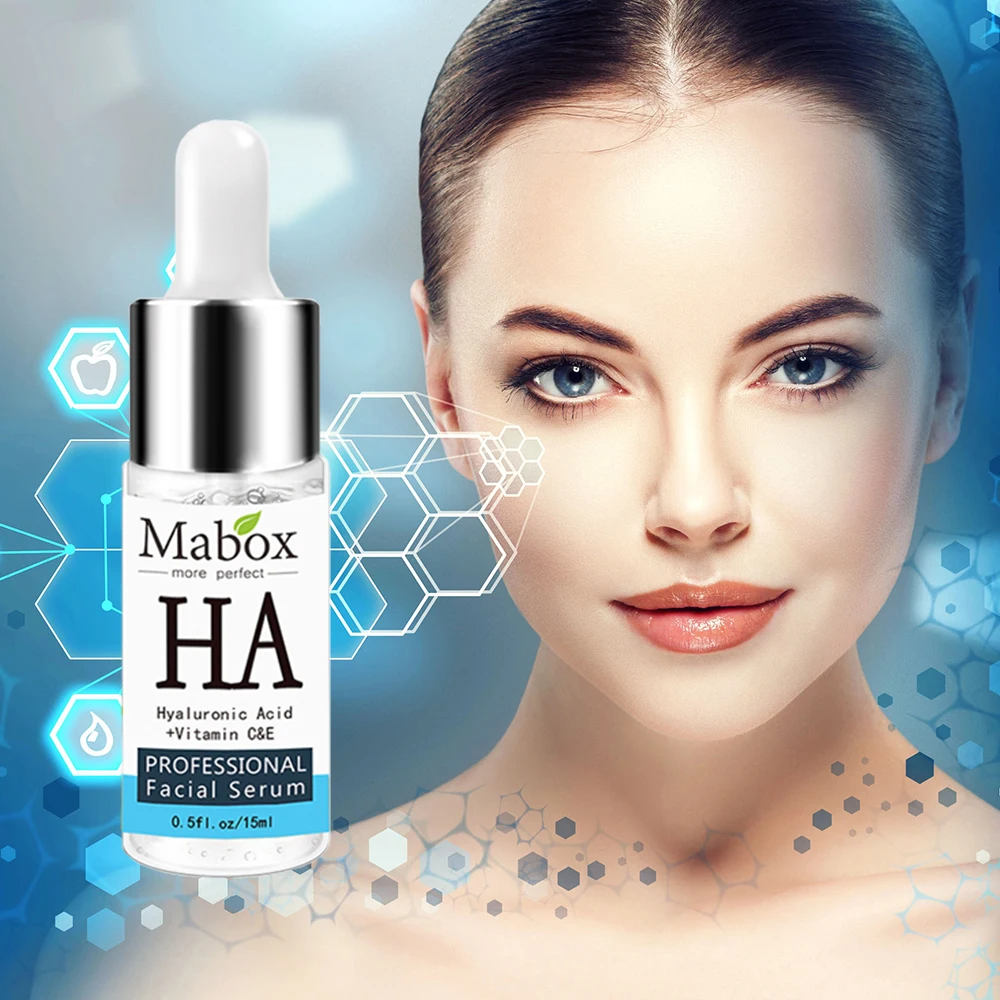 

Mabox Natural Hyaluronic Acid Serum for Skin Vitamin C&E Serum Anti-aging Moisturizing Skin Care Treatment Whitening Moisturizer