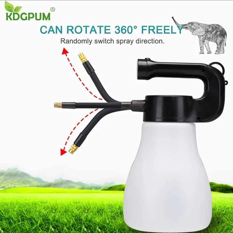  3000ML Large Capacity Hand-held Electric Spray Pot Portable Mist Nozzle Watering Can Sprayer Bottle