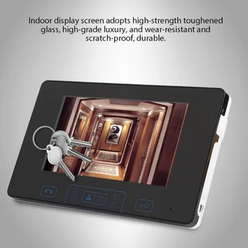

7 inch Wireless Camera Fingerprint Video Doorbell Intercom Digital Door Phone 2.4GHz Hot Sale