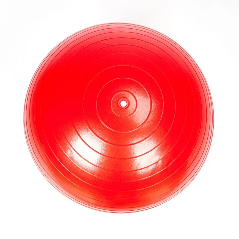 red yoga ball