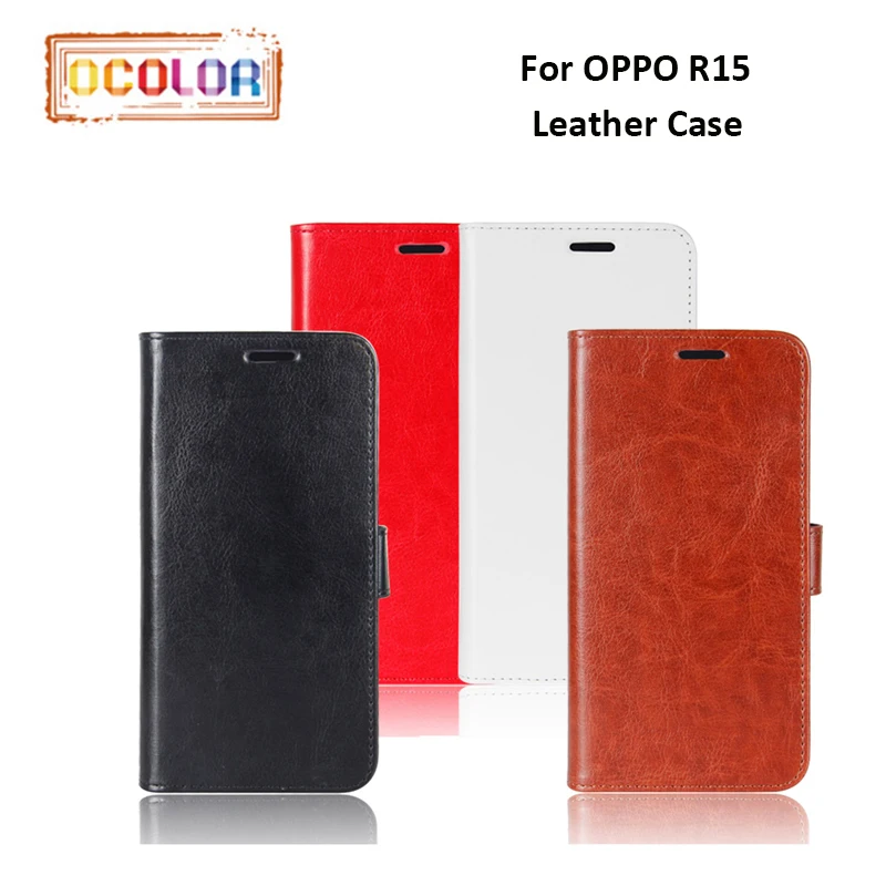 Ocolor для OPPO R15 Filp PU кожаный чехол держатель кредитной карты кошелек сумка телефона