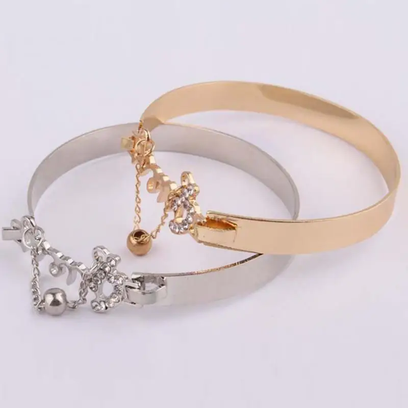 

Fashion Jewelry Love Exquisite Bracelet Accessory Rhinestone Decor Stylish Hand Chain Ring For Women