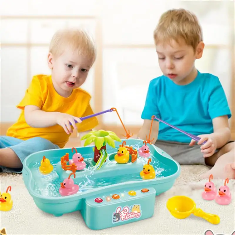 Игрушка рыболовная вращающаяся на воде с музыкой светильник кой игрушка