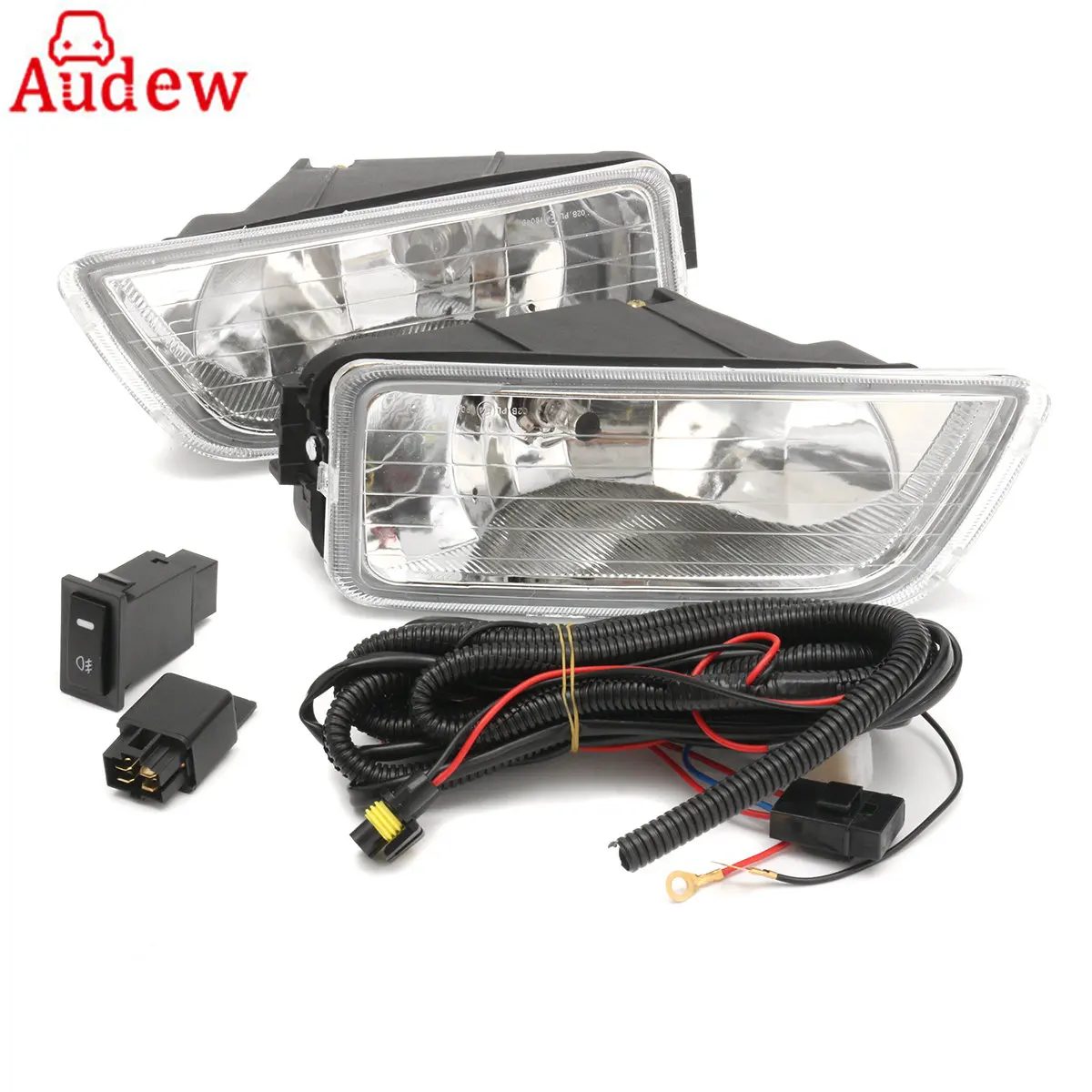 

2Pcs H11 55W Car Front Side Fog Lamp Light Assembly With Wiring Harness and accessories For Honda/Accord 2003-2007