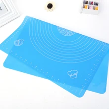 Силиконовые выпечки торт для теста и помадки прокатки коврик с шкалой Таблица разминания мат